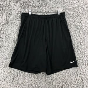 Nike Shorts Mens XXL Dri Fit Black Basketball Drawstring Pockets